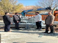 بازدید بخشدار مرکزی دماوند از فرآیند نصب دکل تلفن همراه در روستای خسروان