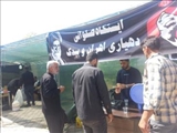 گزارش تصویری از آماده سازی موکب آبسرد برای خدمت رسانی به زائران مراسم تشییع پیکر مطهر قائد شهید امت در مسیر برگشت از تهران
