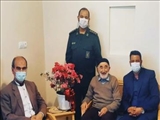 دیدار نوروزی دادستان و فرمانده سپاه شهرستان دماوند با پدر شهید حسین کرداری
