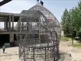 نصب گنبد و گلدسته مسجدالنبی شهرک مهک منطقه گیلاوند