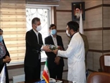 تجلیل فرماندار شهرستان دماوند از کادر بهداشت و درمان بیمارستان سوم شعبان دماوند
