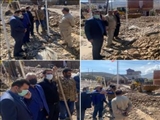 بازدید بخشدار و رئیس شورای بخش مرکزی دماوند از روستای گرمابسرد