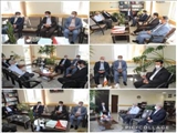 دیدار اعضای شورای اسلامی شهر و شهردار با رئیس و معاون حوزه قضایی بخش رودهن