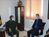 دیدار فرماندار شهرستان دماوند با فرمانده ناحیه مقاومت بسیج شهرستان دماوند