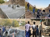 عملیات بتن ریزی دکل همراه اول در روستای هویر دماوند انجام شد