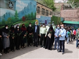 دیدار و تجلیل فرماندارشهرستان دماوند از معلمین دبستان پسرانه شهید اکبری دماوند بمناسبت روز معلم