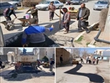 معابر سطح شهر و محلات شهر آبسرد لکه گیری آسفالت شد