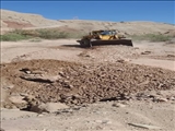 اجرای عملیات تسطیح و رگلاژ راه روستایی تنگه و بولان