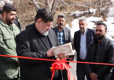 بهره‌برداری از پروژه عمرانی روستای سربندان با حضور فرماندار دماوند