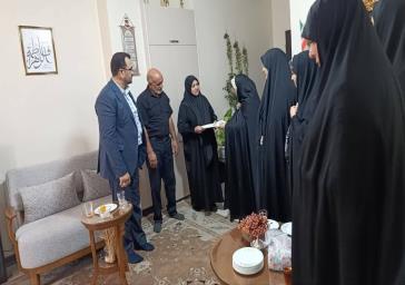دیدار مدیرکل دفتر امور زنان و خانواده استانداری تهران با خانواده شهید «امیرمحمد گایکانی»